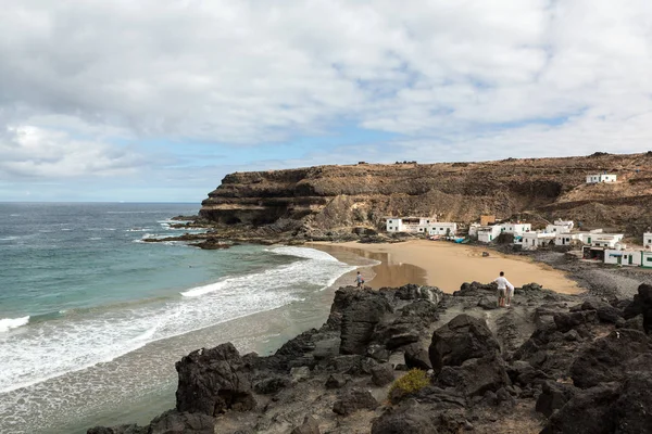 Puertito de los Molinos to mała wioska na Fuerteventura prawie wybudowany na plaży — Zdjęcie stockowe