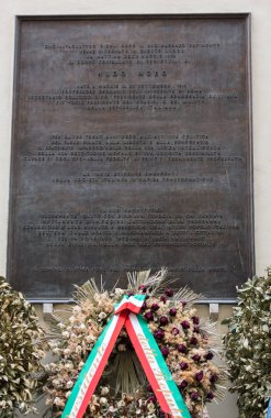 Aldo Moro, anıt içinde yolu ile Caetani, Roma, İtalya