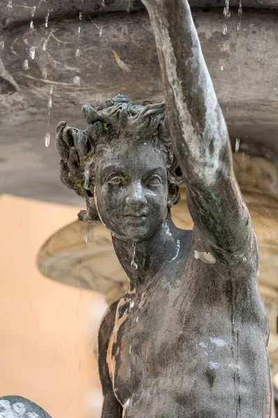 Fontana delle Tartarughe, (želví fontána) v Piazza Mattei. Řím, Itálie — Stock fotografie