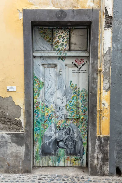 Santa Maria Straße in Funchal Stadt auf der Insel Madeira. portugal — Stockfoto