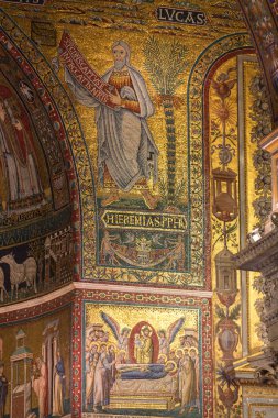 Basilica di Santa Maria içinde Trastevere Roma iç. İtalya