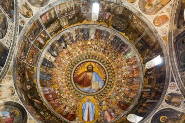 Freskler Duomo vaftizhane veya Giusto de Menabuoi (1375-1376 tarafından Santa Maria Assunta Katedrali).