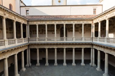  Palazzo Bo, tarihi bina ev 1539, Padova Üniversitesi Padua, İtalya