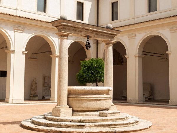  The baths of Diocletian (Thermae Diocletiani) in Rome. Italy