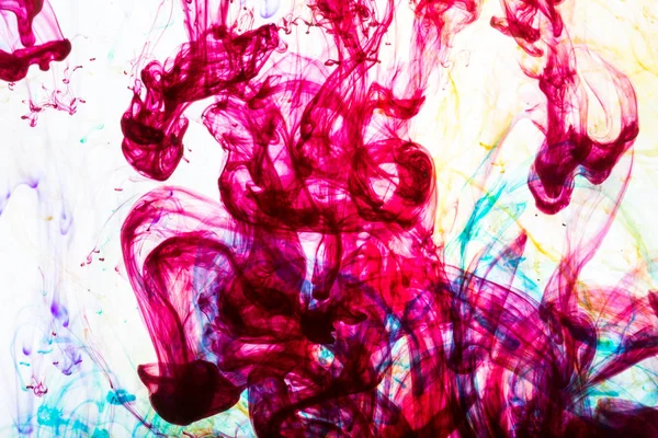 Acryl kleuren en inkt in water. abstracte achtergrond. — Stockfoto