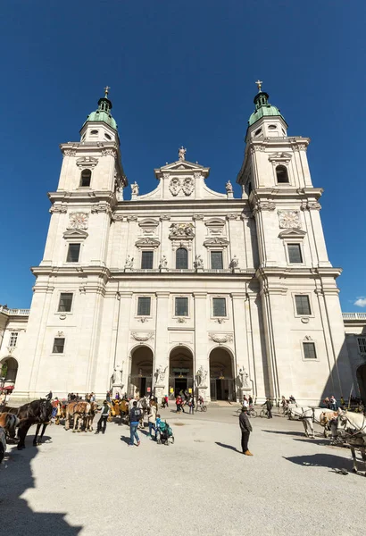 stock image  Salzburg Cathedral (Salzburger Dom) at Domplatz, Salzburg Land, Austria