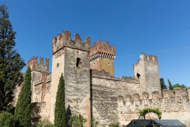Scaligeri kalede Lazise Lake Garda, İtalya