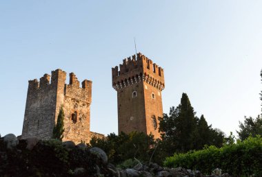 Scaligeri kalede Lazise Lake Garda, İtalya
