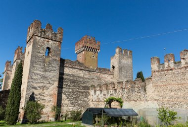 Scaligeri kalede Lazise Lake Garda, İtalya