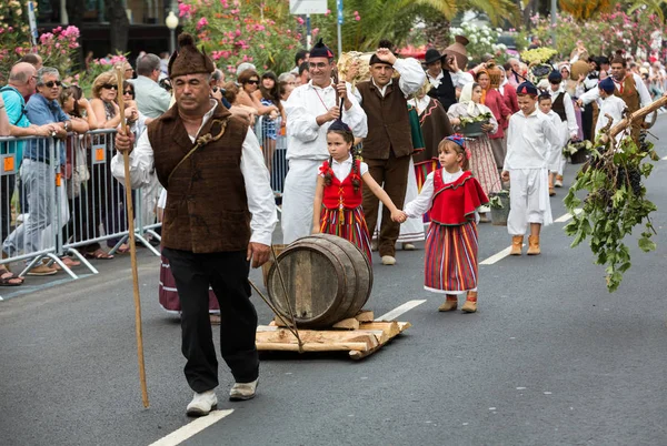 Γιορτή κρασιού στη Μαδέρα στο Funchal, Πορτογαλία — Φωτογραφία Αρχείου