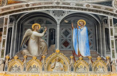  Freskler Duomo vaftizhane veya Giusto de Menabuoi (1375-1376 tarafından Santa Maria Assunta Katedrali).