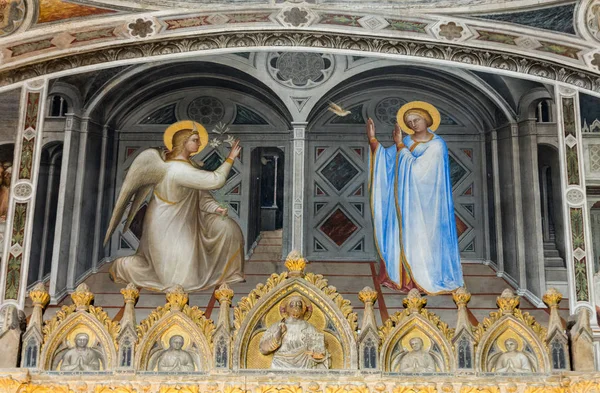 De fresco's in het Baptisterium van de dom of de kathedraal van Santa Maria Assunta door Giusto de Menabuoi (1375-1376). — Stockfoto