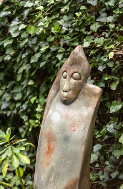  Afrika çağdaş sanat Monte Palace Tropican bahçesinde Funchal, Madeira Adası, Portekiz