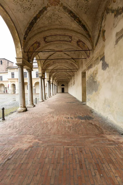 Palazzo Ducale Piazza Castello Mantua - İtalya üzerinde — Stok fotoğraf