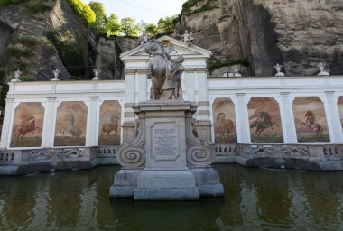 Banyo atlar Salzburg inşa için tarafından ünlü Barok mimar Johann Bernhard Fischer von Erlach.Salzburg, Avusturya