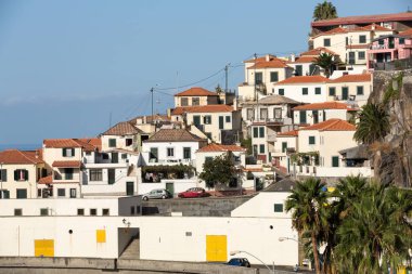 Camara de Lobos - geleneksel balıkçı köyü, Funchal Madeira beş kilometre yakınında. Portekiz