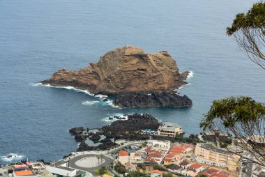 Porto Moniz, Madeira Adası, Portekiz panoramik görünüm 