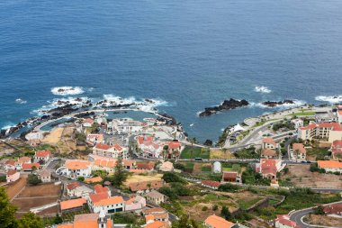 Porto Moniz, Madeira Adası, Portekiz panoramik görünüm 