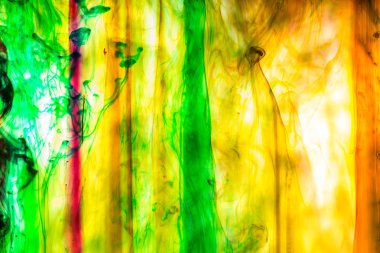 Akrilik renkler ve mürekkep su. arka plan.