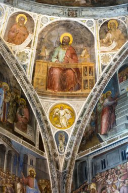  Freskler Duomo vaftizhane veya Giusto de Menabuoi (1375-1376 tarafından Santa Maria Assunta Katedrali).