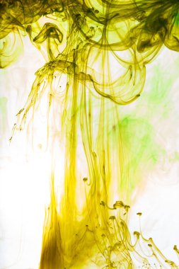 Akrilik renkler ve mürekkep su. arka plan.