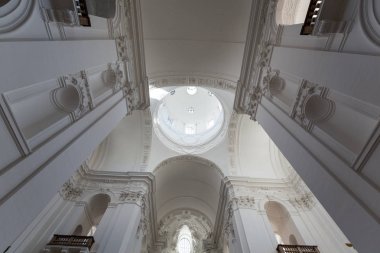 nterior Collegiate veya üniversite kilise Salzburg, Avusturya