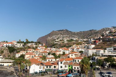 Camara de Lobos - geleneksel balıkçı köyü, Funchal Madeira beş kilometre yakınında. Portekiz