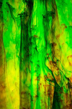 Akrilik renkler ve suda mürekkep