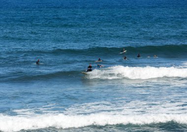 Madeira Adası üzerinde eylem Surfers