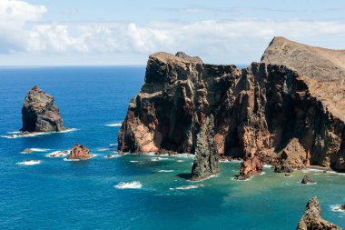 Ponta de Sao Lourenco, Madeira doğu kesiminde, güzel manzara