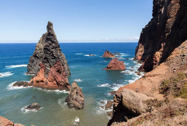 Ponta de Sao Lourenco, Madeira doğu kesiminde, güzel manzara — Stok fotoğraf
