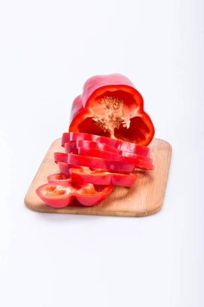 Pimienta roja en rodajas — Foto de Stock