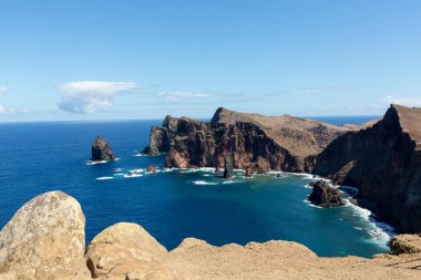 Ponta de Sao Lourenco, Madeira doğu kesiminde, güzel manzara.