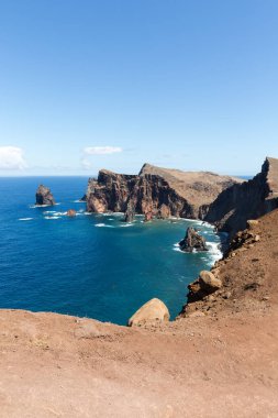 Ponta de Sao Lourenco, Madeira doğu kesiminde, güzel manzara.