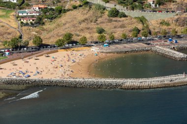 Machico bay Madeira Doğu sahili 