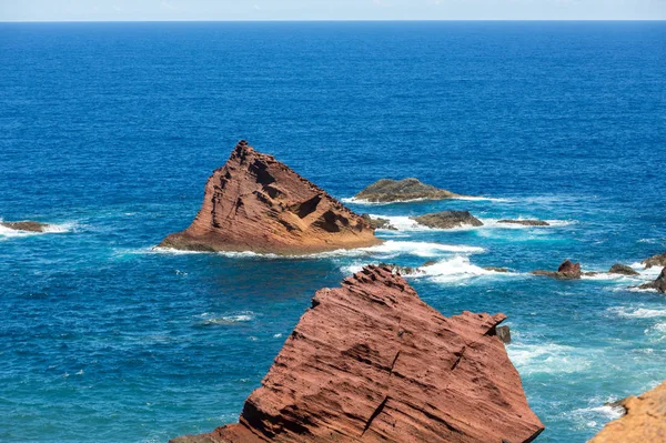 Paisagem na Ponta de São Lourenco, a parte oriental da Madeira — Fotografia de Stock