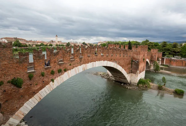 The Ponte Pietra (Stone Bridge), once known as the Pons Marmoreus, is a Roman arch bridge crossing the Adige River in Verona, Italy