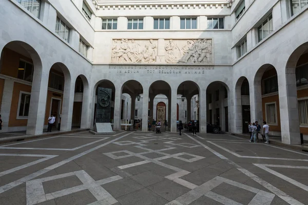 Le bâtiment universitaire dans le Palazzo d'Bo à Padoue en Vénétie en Italie — Photo