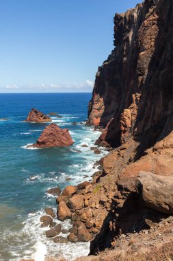 Ponta de Sao Lourenco, Madeira doğu kesiminde, güzel manzara