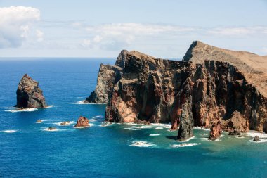 Ponta de Sao Lourenco, Madeira doğu kesiminde, güzel manzara