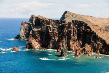 Ponta de Sao Lourenco, Madeira doğu kesiminde, güzel manzara