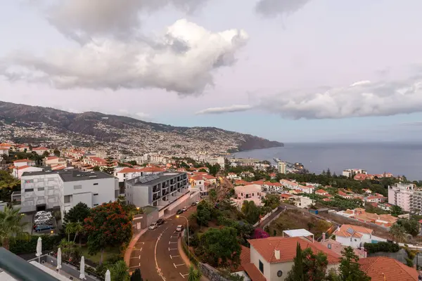 Panoramik Funchal, Madeira Adası üzerinde. Portekiz — Stok fotoğraf