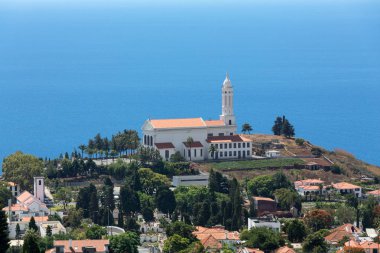 Panoramik Funchal, Madeira Adası üzerinde. Portekiz