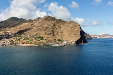 Machico bay east Coast Madeira Adası, Portekiz.