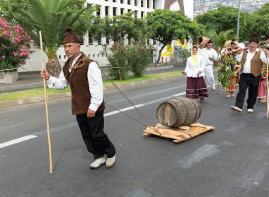 Funchal 'da Madeira Şarap Festivali. Madeira, Portekiz.