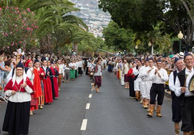 Funchal 'da Madeira Şarap Festivali. Madeira, Portekiz.