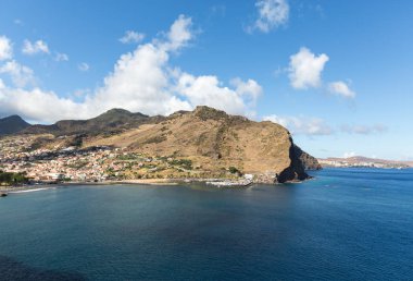 Machico bay east Coast Madeira Adası, Portekiz.