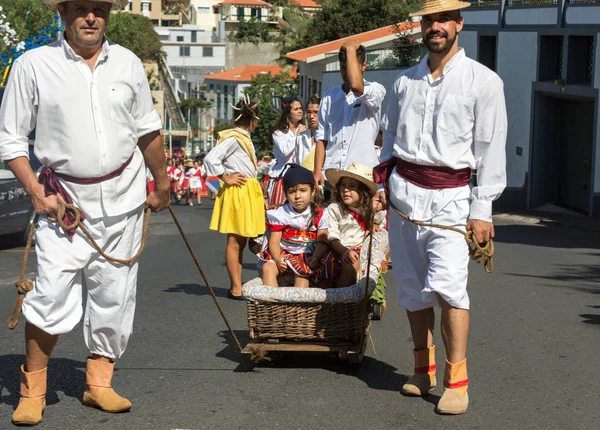 Γιορτή του κρασιού στη Μαδέρα στο Estreito de Camara de Lobos — Φωτογραφία Αρχείου