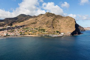 Machico bay east Coast Madeira Adası, Portekiz.