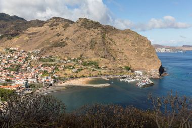 Machico bay east Coast Madeira Adası, Portekiz